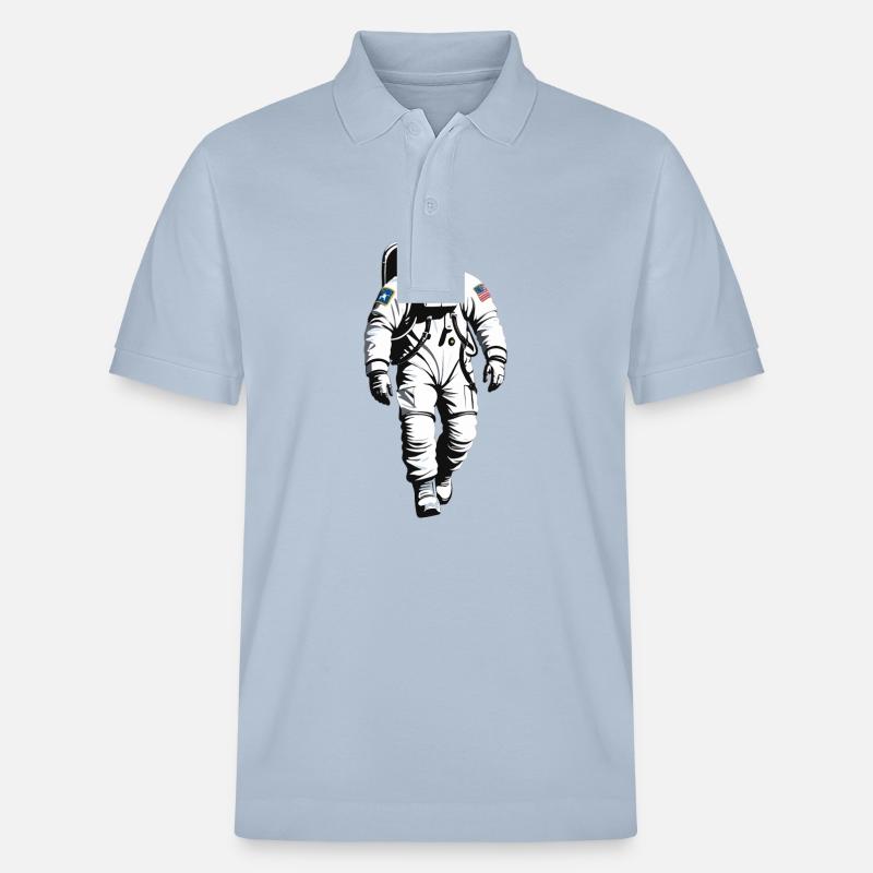 Astronaut - Beruf Design Sticker - Stanley/Stella Unisex Bio-Poloshirt PREPSTER - sky Blue