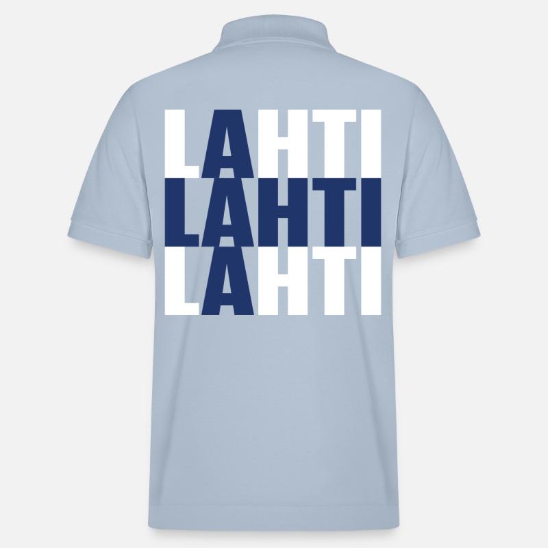 Lahti Finlande Drapeau - Polo PREPSTER bio Stanley/Stella Unisexe - bleu ciel