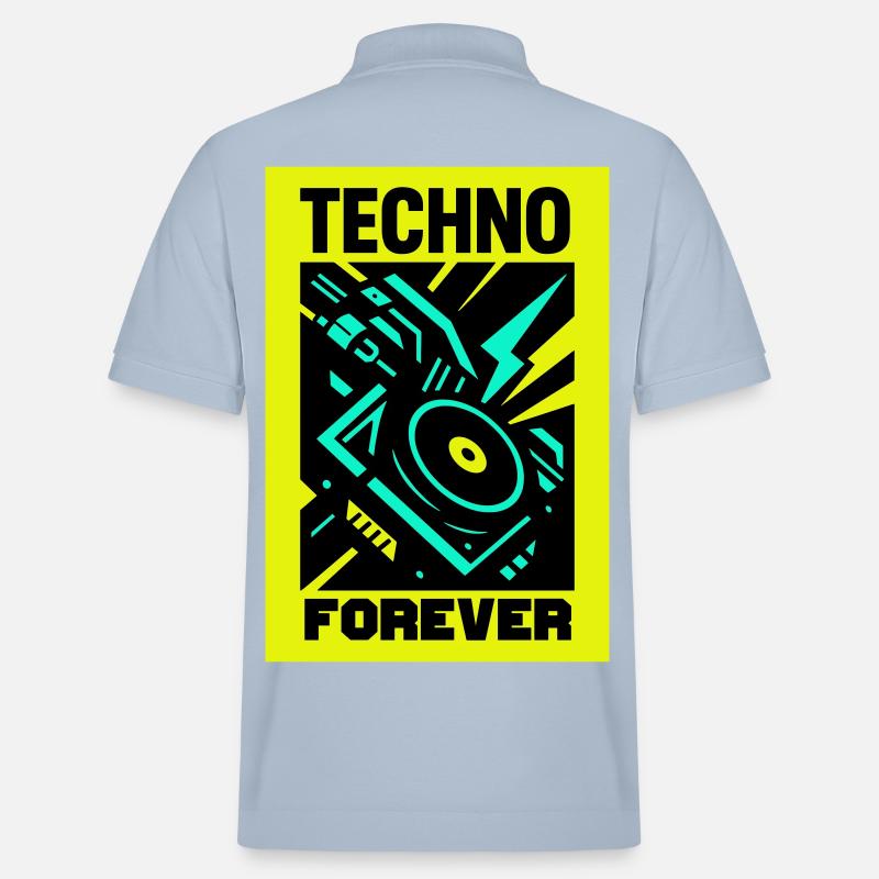 Techno pour toujours - Polo PREPSTER bio Stanley/Stella Unisexe - bleu ciel