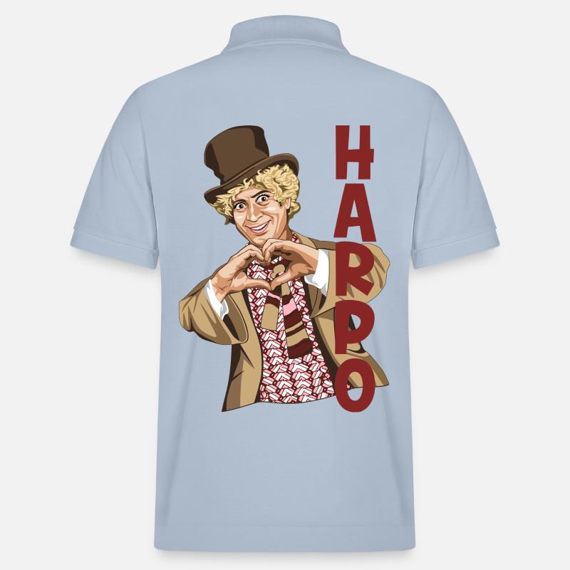 HARPO Je t’aime - Polo PREPSTER bio Stanley/Stella Unisexe - bleu ciel