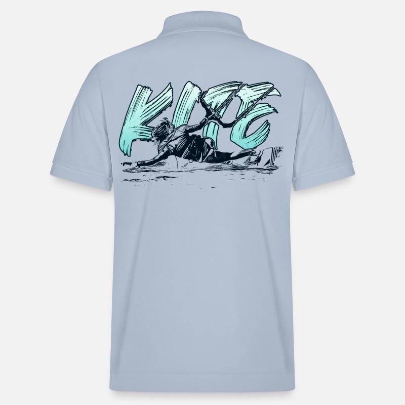 KITE surf kitesurf kitesurf kitesurf - Polo PREPSTER bio Stanley/Stella Unisexe - bleu ciel