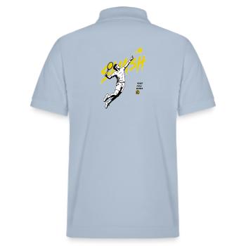 Tennis Jump - Stanley/Stella Unisex Organic Polo Shirt PREPSTER - sky blue - Back - Andy (188cm)