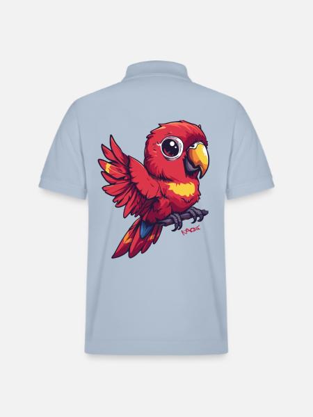 Perroquet super mignon - Polo PREPSTER bio Stanley/Stella Unisexe - bleu ciel