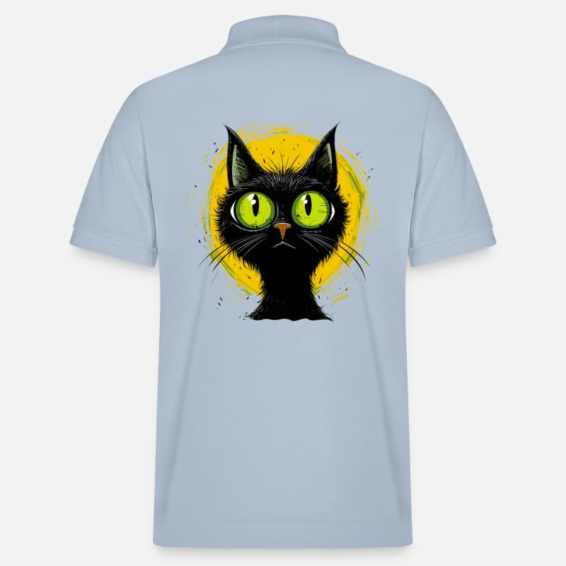 Cool Cartoon Cat Cat - Polo PREPSTER bio Stanley/Stella Unisexe - bleu ciel