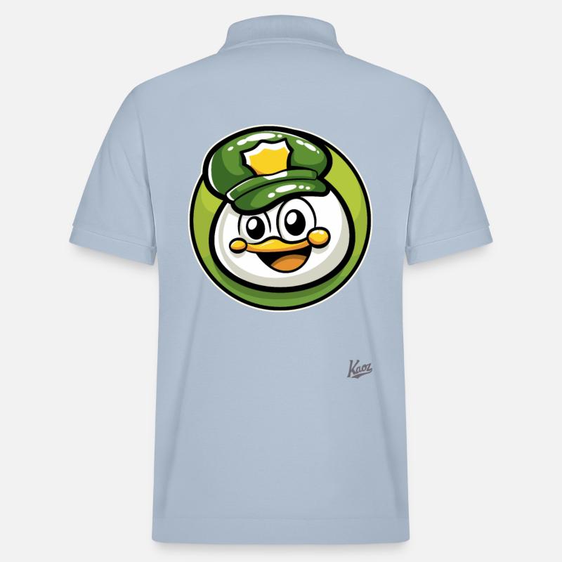 Petit oiseau policier mignon - Polo PREPSTER bio Stanley/Stella Unisexe - bleu ciel