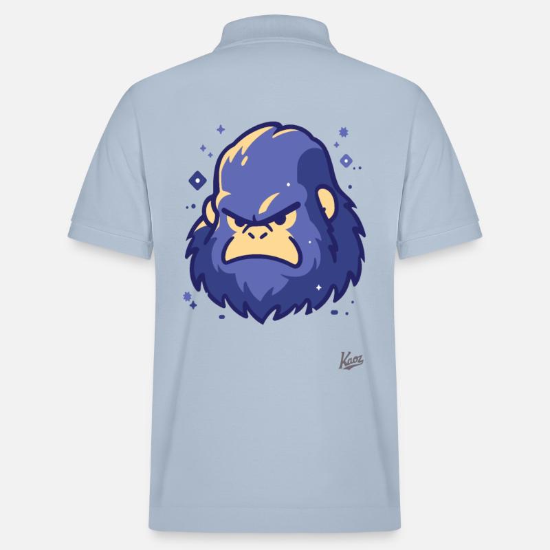 Der coole, blaue Yeti-Sasquatch - Stanley/Stella Unisex Bio-Poloshirt PREPSTER - sky Blue