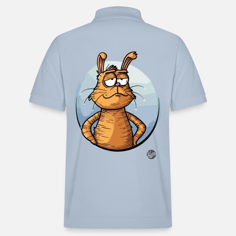 Lapin de dessin animé cool - Polo PREPSTER bio Stanley/Stella Unisexe - bleu ciel