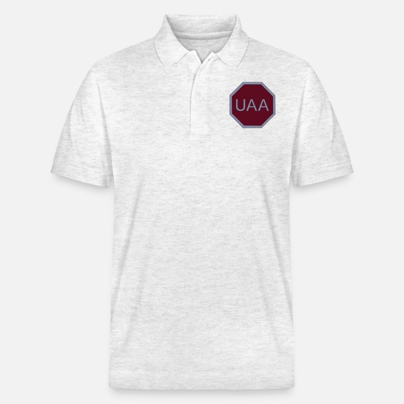 Codon stop - Stanley/Stella Unisex Bio-Poloshirt PREPSTER - Weiß meliert