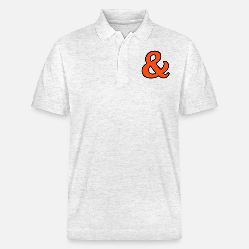 Und Zeichen - Stanley/Stella Unisex Bio-Poloshirt PREPSTER - Weiß meliert
