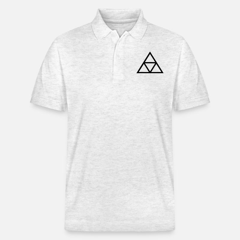 triangles - Polo PREPSTER bio Stanley/Stella Unisexe - blanc chiné