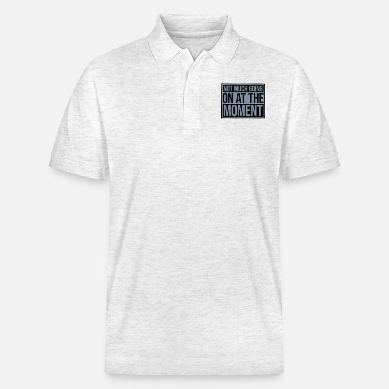 Not much going on - Stanley/Stella Unisex Bio-Poloshirt PREPSTER - Weiß meliert