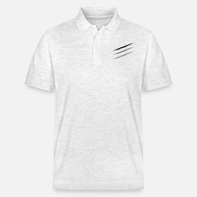 Kratzer - Stanley/Stella Unisex Bio-Poloshirt PREPSTER - Weiß meliert