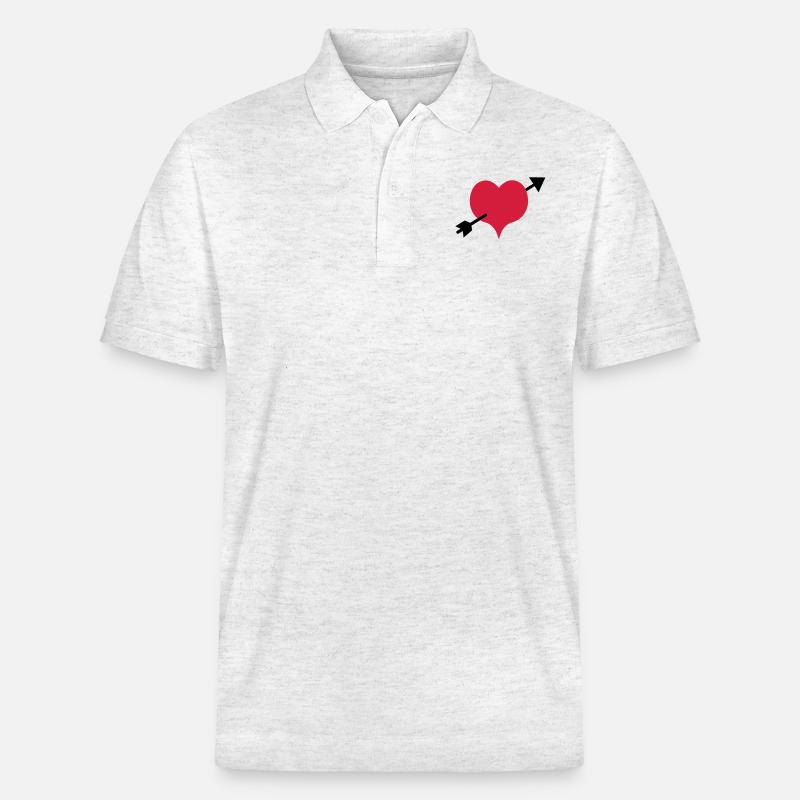 arrow - Stanley/Stella Unisex Bio-Poloshirt PREPSTER - Weiß meliert