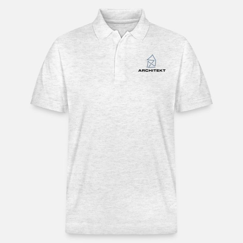 Architecte Nicholas House - Polo PREPSTER bio Stanley/Stella Unisexe - blanc chiné