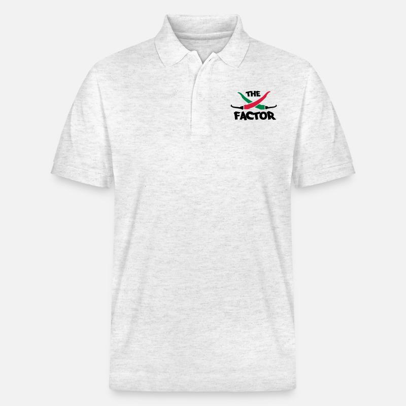 The chilli factor - Polo PREPSTER bio Stanley/Stella Unisexe - blanc chiné