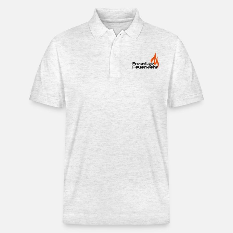 Freiwillige Feuerwehr - Stanley/Stella Unisex Bio-Poloshirt PREPSTER - Weiß meliert
