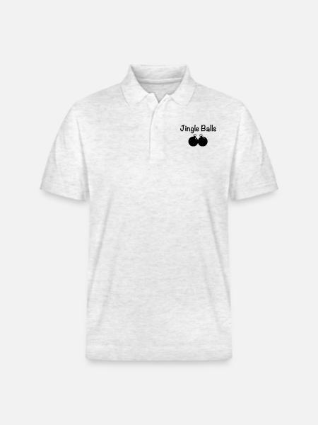 jingleballs - Stanley/Stella Unisex Organic Polo Shirt PREPSTER - heather white