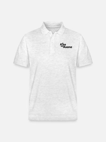 Embrasser mon asana - Polo PREPSTER bio Stanley/Stella Unisexe - blanc chiné