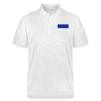 Rectangle - Stanley/Stella Unisex Organic Polo Shirt PREPSTER - heather white - Front - Roxy (174cm) & Andy (188cm)