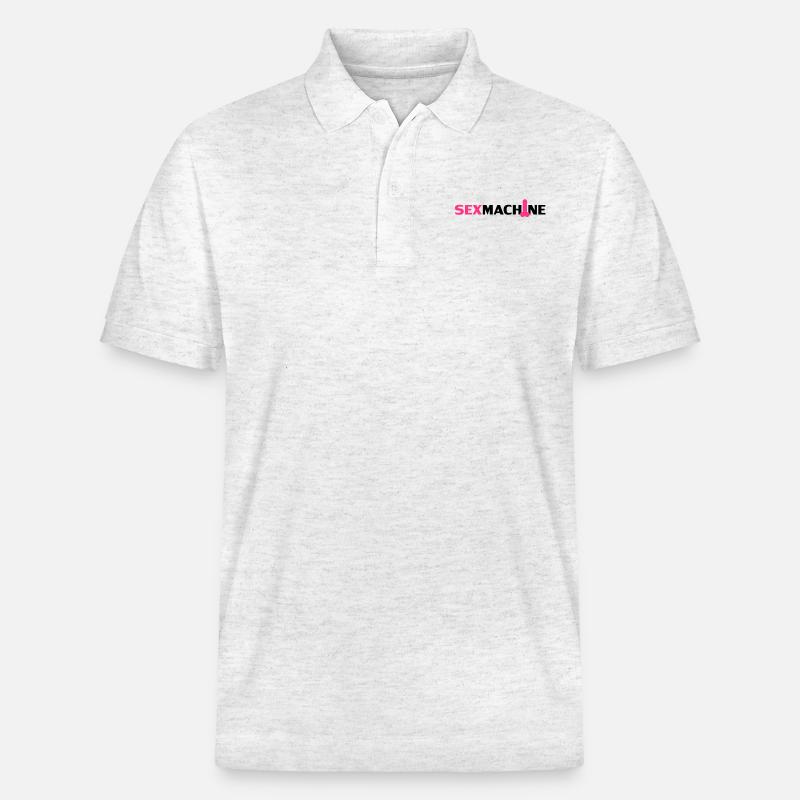 Sexmachine - Polo PREPSTER bio Stanley/Stella Unisexe - blanc chiné
