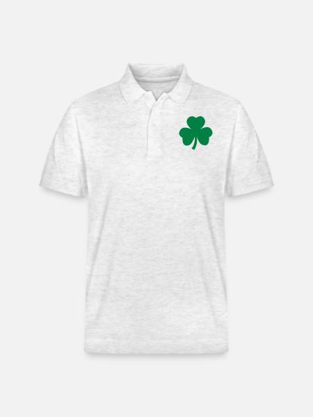 Kleeblatt - Stanley/Stella Unisex Bio-Poloshirt PREPSTER - Weiß meliert