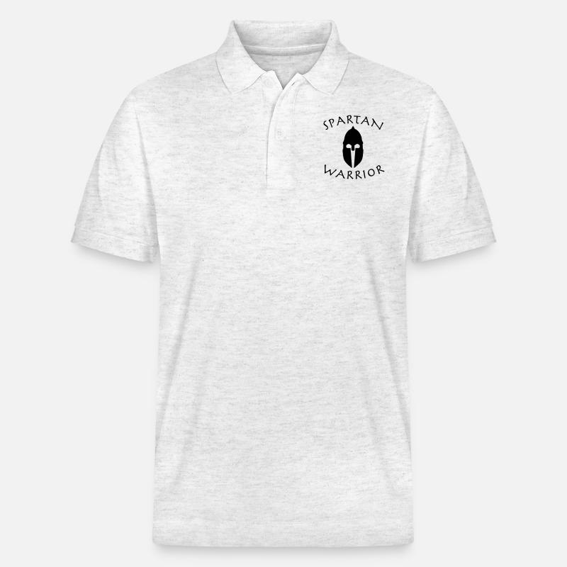 spartan warrior - Stanley/Stella Unisex Bio-Poloshirt PREPSTER - Weiß meliert