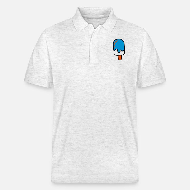 Eis am Stil - Stanley/Stella Unisex Bio-Poloshirt PREPSTER - Weiß meliert