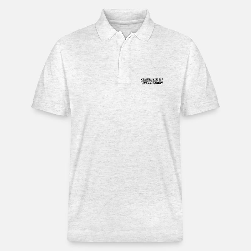 Diction espiègle – Idée de cadeau drôle - Polo PREPSTER bio Stanley/Stella Unisexe - blanc chiné