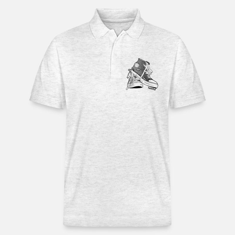 Fidèle-BW - Polo PREPSTER bio Stanley/Stella Unisexe - blanc chiné