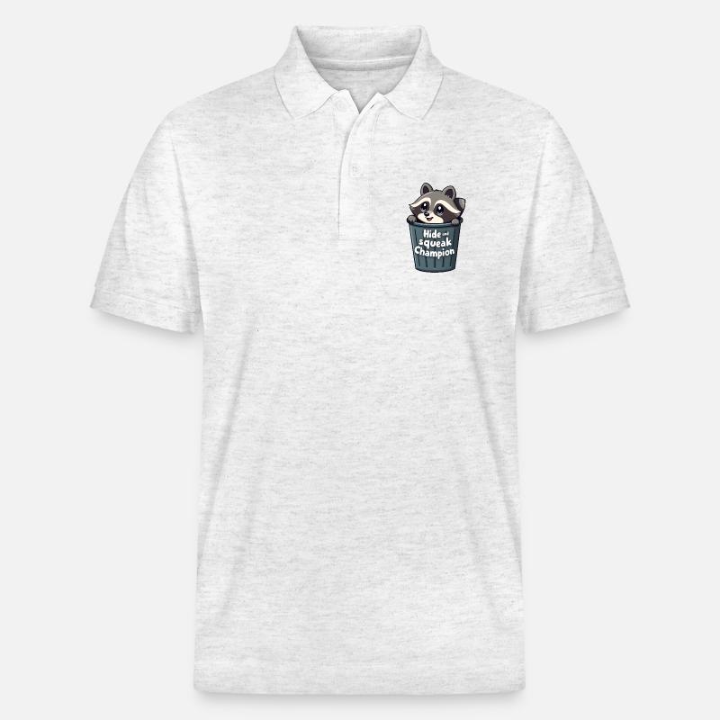 Champion de cache-cache et de grincement - Polo PREPSTER bio Stanley/Stella Unisexe - blanc chiné