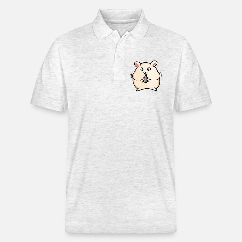 Conception de hamster - Polo PREPSTER bio Stanley/Stella Unisexe - blanc chiné