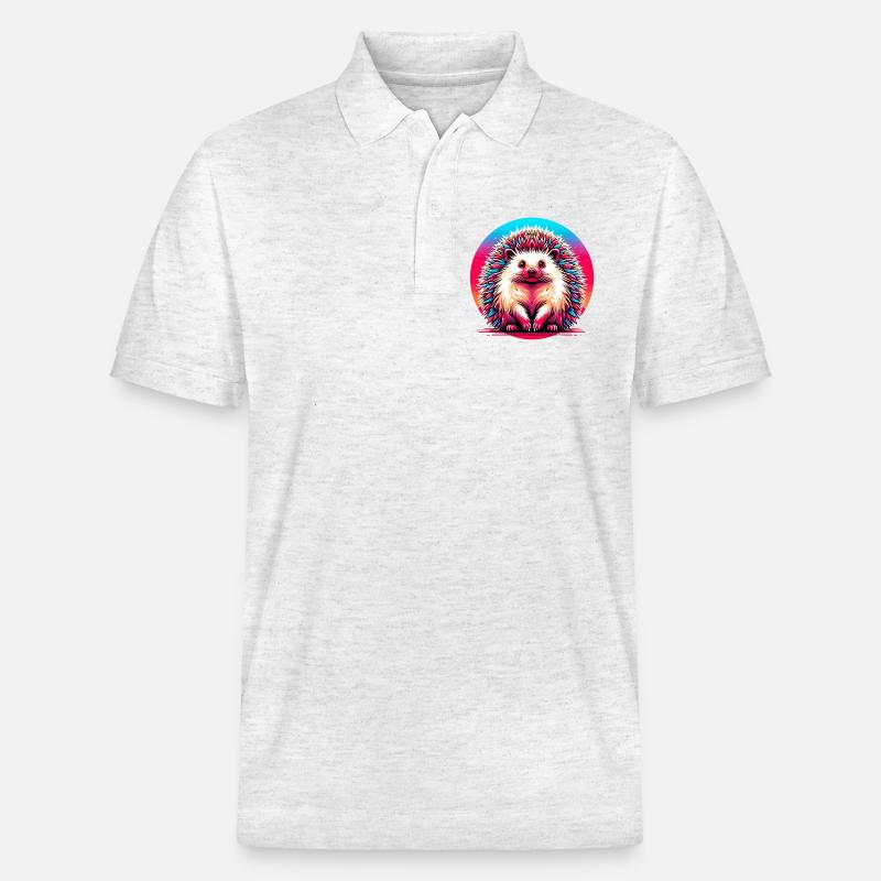 Igel - Stanley/Stella Unisex Bio-Poloshirt PREPSTER - Weiß meliert