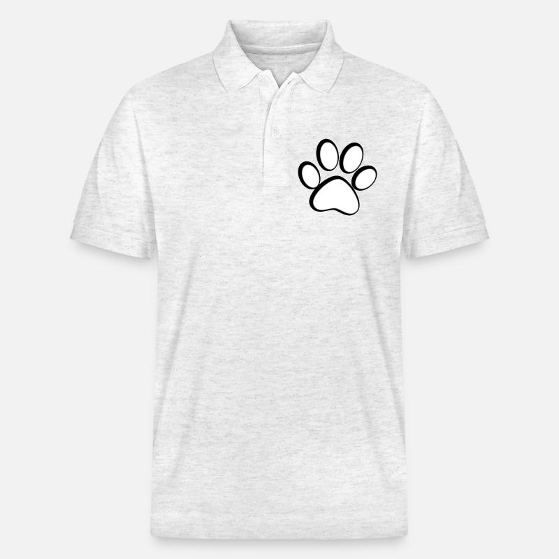 Patte de chat - Polo PREPSTER bio Stanley/Stella Unisexe - blanc chiné