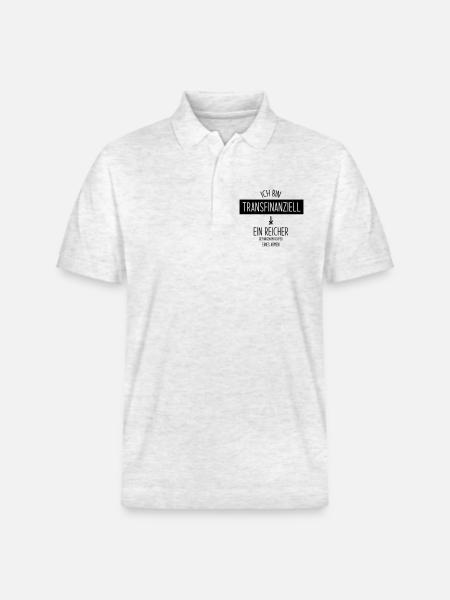 Transfinanziell - Stanley/Stella Unisex Bio-Poloshirt PREPSTER - Weiß meliert