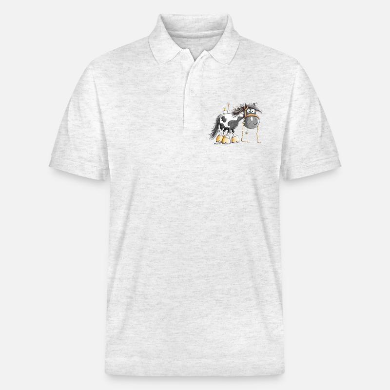 Schecki Schecke - Stanley/Stella Unisex Bio-Poloshirt PREPSTER - Weiß meliert