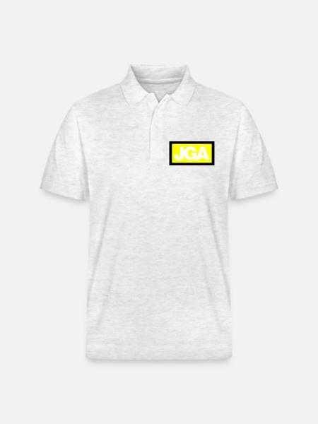JGA SIMPLE - Emblem 3C - Stanley/Stella Unisex Organic Polo Shirt PREPSTER - heather white