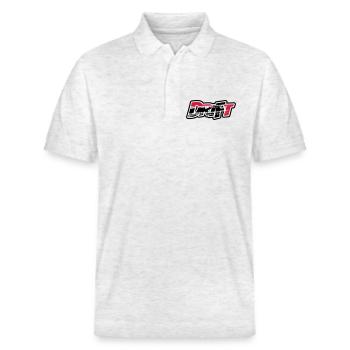 Drift Motorsport - Stanley/Stella Unisex Organic Polo Shirt PREPSTER - heather white - Front - Roxy (174cm) & Andy (188cm)