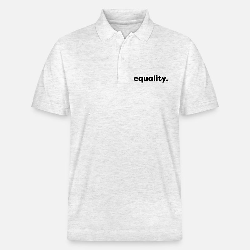 Égalité - Polo PREPSTER bio Stanley/Stella Unisexe - blanc chiné