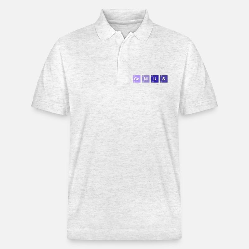 Genius Nerd Geek - Polo PREPSTER bio Stanley/Stella Unisexe - blanc chiné