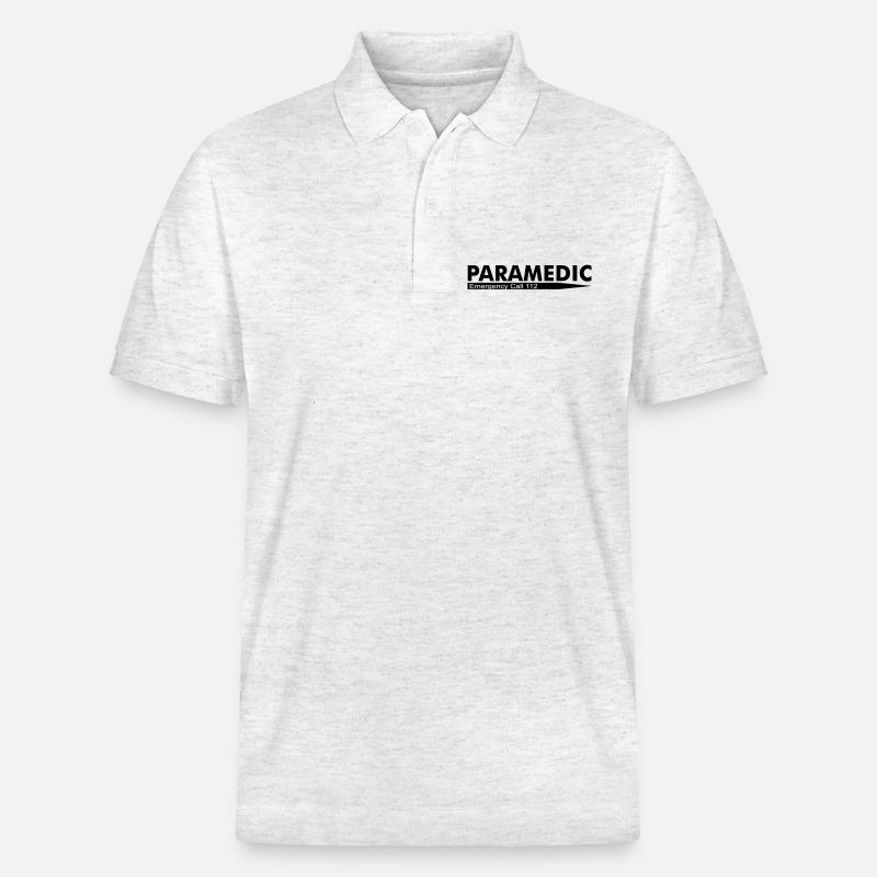 Paramedic Emergency Call 112 - Stanley/Stella Unisex Bio-Poloshirt PREPSTER - Weiß meliert