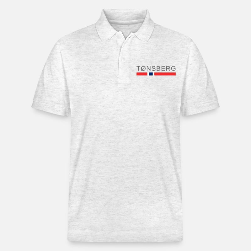 Tonsberg Norvège - Polo PREPSTER bio Stanley/Stella Unisexe - blanc chiné