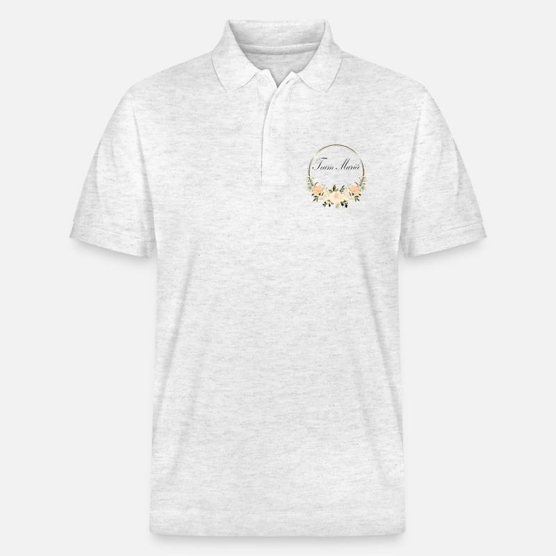 Braut-Team - Stanley/Stella Unisex Bio-Poloshirt PREPSTER - Weiß meliert
