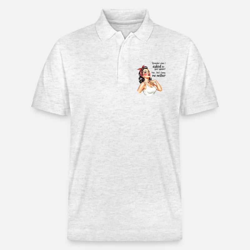 Demande votre avis rétro housewives - Polo PREPSTER bio Stanley/Stella Unisexe - blanc chiné