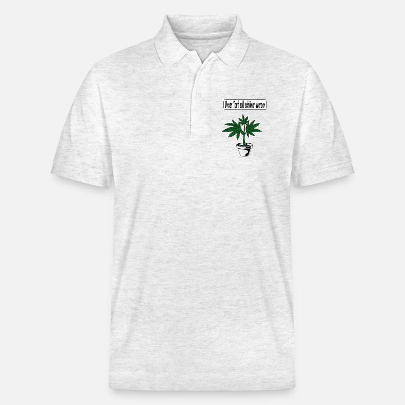 Conception du cannabis - Polo PREPSTER bio Stanley/Stella Unisexe - blanc chiné