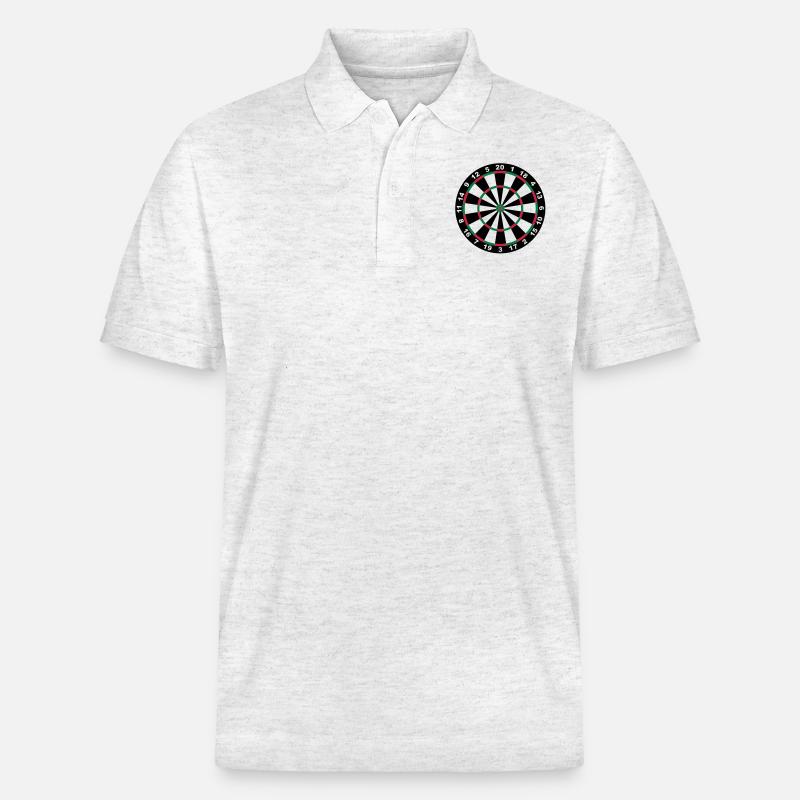 Dartscheibe - Stanley/Stella Unisex Bio-Poloshirt PREPSTER - Weiß meliert