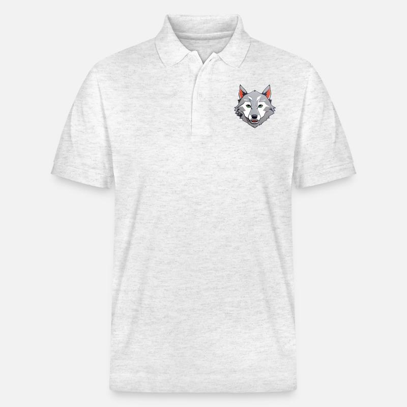 Wolf - Stanley/Stella Unisex Bio-Poloshirt PREPSTER - Weiß meliert