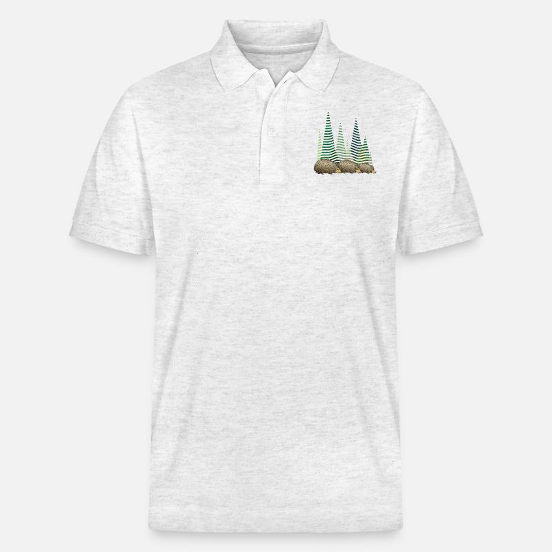 Igel - Stanley/Stella Unisex Bio-Poloshirt PREPSTER - Weiß meliert