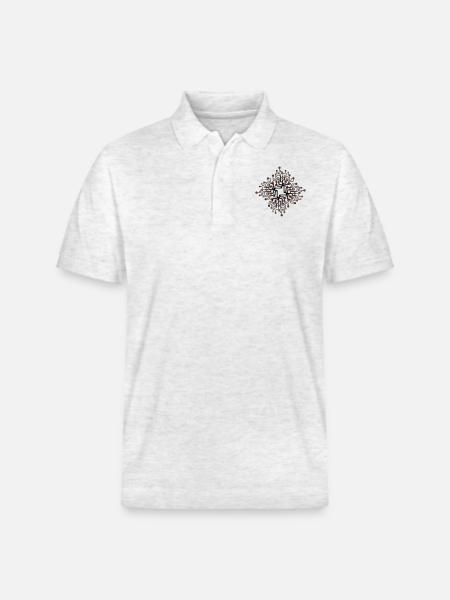 Netzwerk_2f - Stanley/Stella Unisex Organic Polo Shirt PREPSTER - heather white