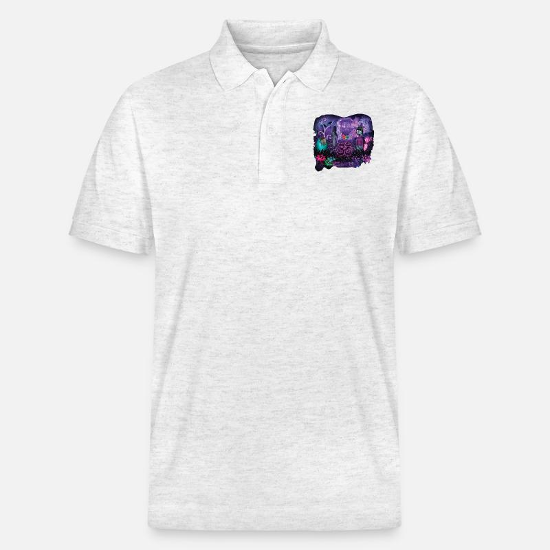 Aum - Stanley/Stella Unisex Bio-Poloshirt PREPSTER - Weiß meliert
