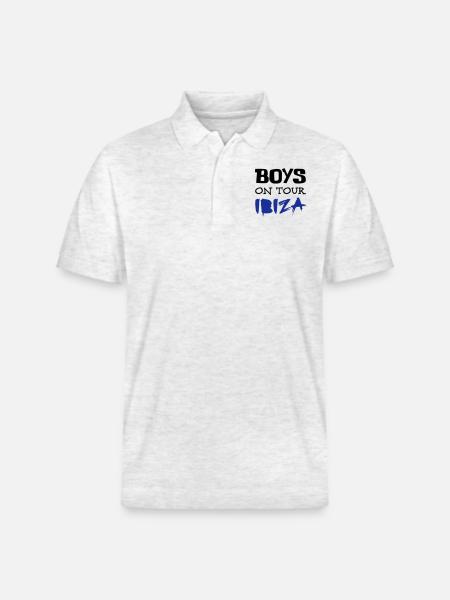 Ibiza - Stanley/Stella Unisex Bio-Poloshirt PREPSTER - Weiß meliert